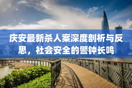 庆安最新杀人案深度剖析与反思，社会安全的警钟长鸣