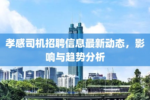 孝感司机招聘信息最新动态，影响与趋势分析