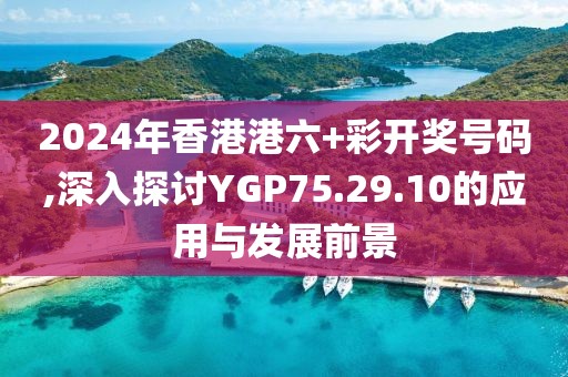 2024年香港港六+彩开奖号码,深入探讨YGP75.29.10的应用与发展前景
