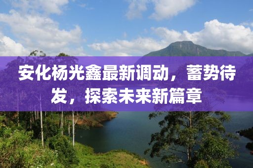 安化杨光鑫最新调动，蓄势待发，探索未来新篇章