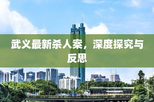 武义最新杀人案，深度探究与反思