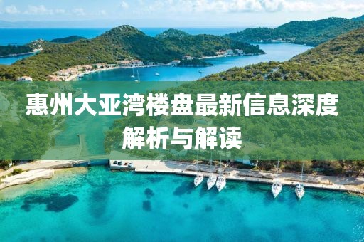 惠州大亚湾楼盘最新信息深度解析与解读