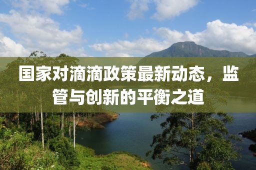 国家对滴滴政策最新动态，监管与创新的平衡之道