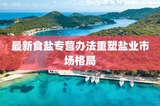 最新食盐专营办法重塑盐业市场格局