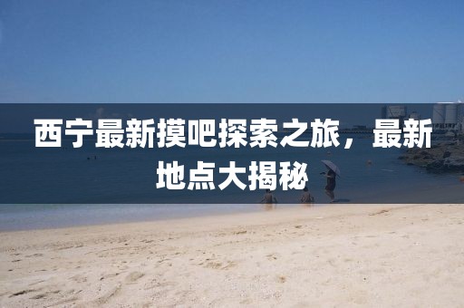 西宁最新摸吧探索之旅，最新地点大揭秘