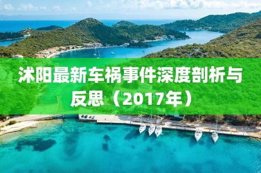 沭阳最新车祸事件深度剖析与反思（2017年）