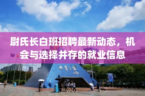 尉氏长白班招聘最新动态，机会与选择并存的就业信息
