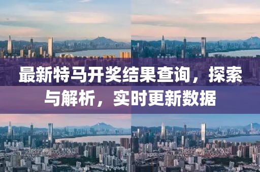 最新特马开奖结果查询，探索与解析，实时更新数据