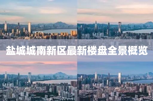 盐城城南新区最新楼盘全景概览