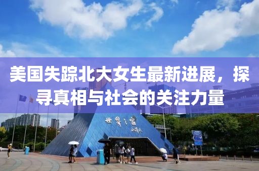 美国失踪北大女生最新进展，探寻真相与社会的关注力量
