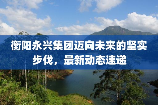 衡阳永兴集团迈向未来的坚实步伐，最新动态速递