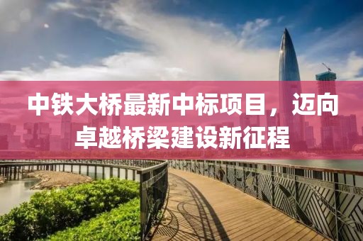 中铁大桥最新中标项目，迈向卓越桥梁建设新征程