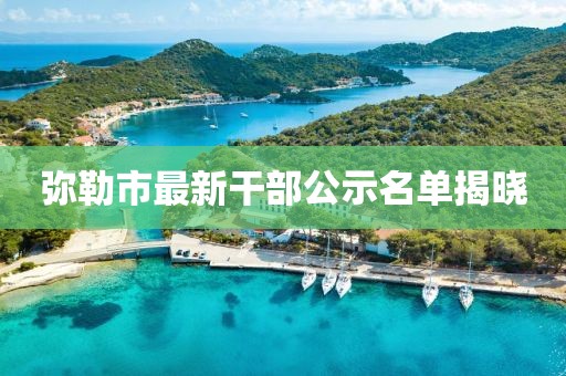 弥勒市最新干部公示名单揭晓