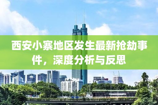 西安小寨地区发生最新抢劫事件，深度分析与反思