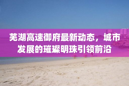 芜湖高速御府最新动态，城市发展的璀璨明珠引领前沿