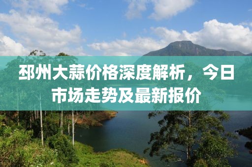 邳州大蒜价格深度解析，今日市场走势及最新报价