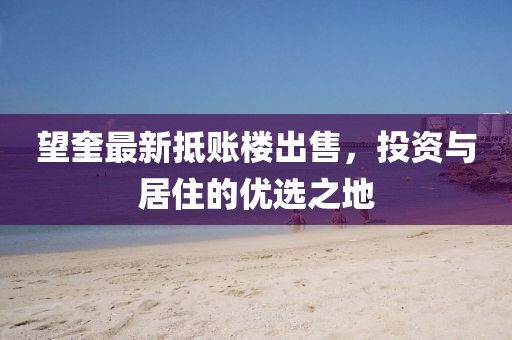 望奎最新抵账楼出售，投资与居住的优选之地