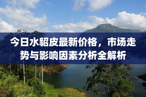 今日水貂皮最新价格，市场走势与影响因素分析全解析