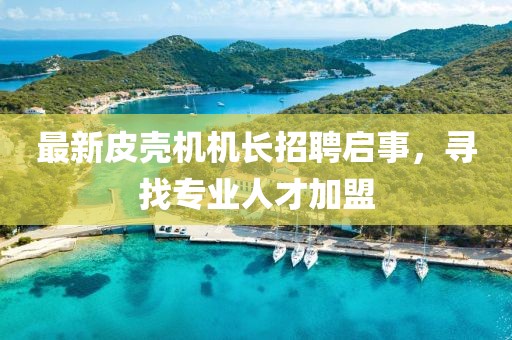 最新皮壳机机长招聘启事，寻找专业人才加盟