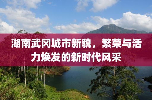 湖南武冈城市新貌，繁荣与活力焕发的新时代风采