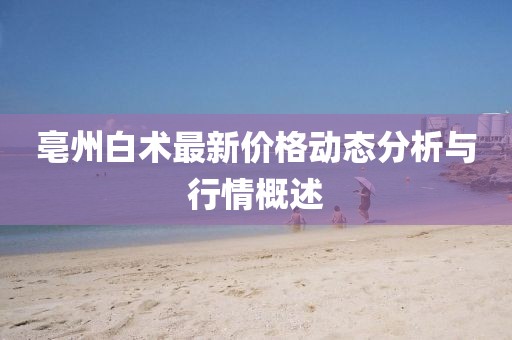 亳州白术最新价格动态分析与行情概述