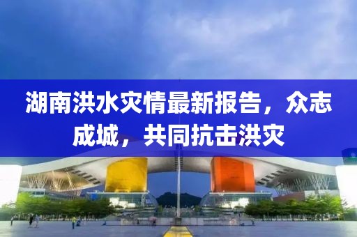 湖南洪水灾情最新报告，众志成城，共同抗击洪灾