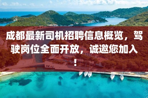 成都最新司机招聘信息概览，驾驶岗位全面开放，诚邀您加入！