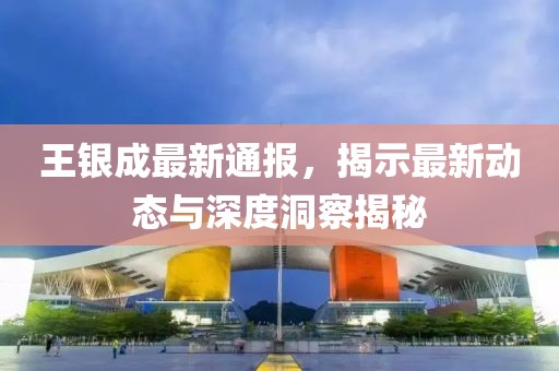 王银成最新通报，揭示最新动态与深度洞察揭秘