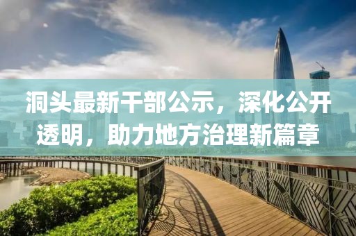 洞头最新干部公示，深化公开透明，助力地方治理新篇章
