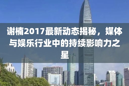 谢楠2017最新动态揭秘，媒体与娱乐行业中的持续影响力之星
