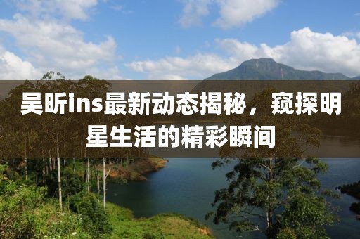 吴昕ins最新动态揭秘，窥探明星生活的精彩瞬间