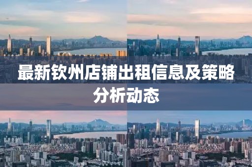 最新钦州店铺出租信息及策略分析动态