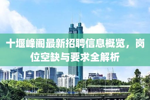 十堰峰阁最新招聘信息概览，岗位空缺与要求全解析