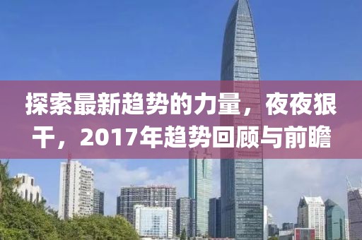 探索最新趋势的力量，夜夜狠干，2017年趋势回顾与前瞻