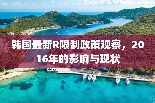 韩国最新R限制政策观察，2016年的影响与现状