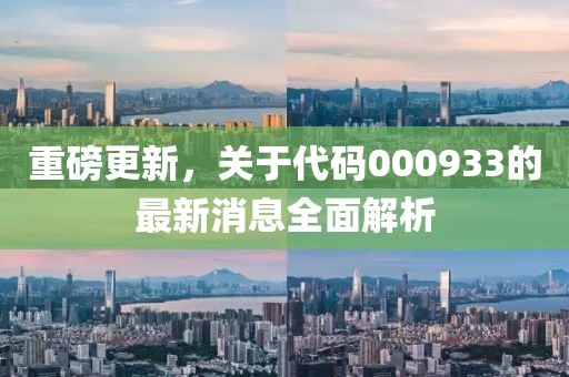 重磅更新，关于代码000933的最新消息全面解析