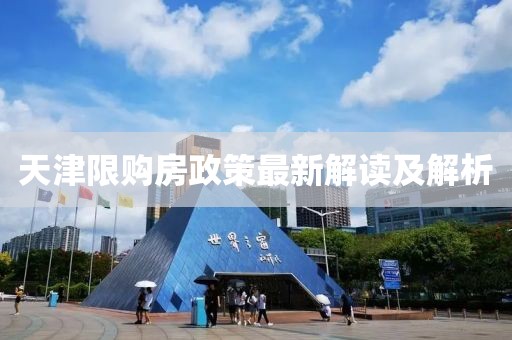 天津限购房政策最新解读及解析