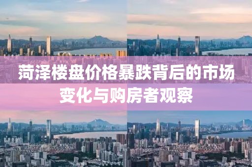 菏泽楼盘价格暴跌背后的市场变化与购房者观察