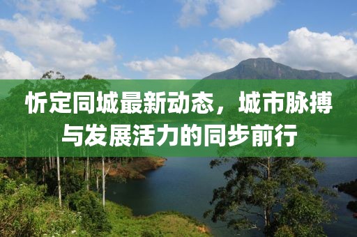 忻定同城最新动态，城市脉搏与发展活力的同步前行