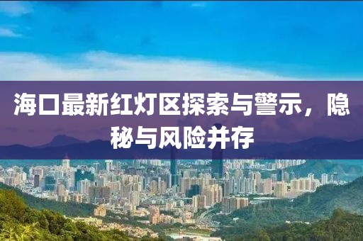 海口最新红灯区探索与警示，隐秘与风险并存