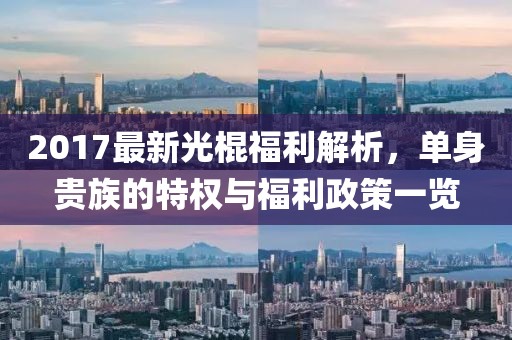 2017最新光棍福利解析，单身贵族的特权与福利政策一览