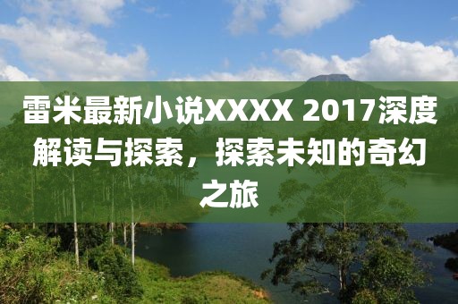 雷米最新小说XXXX 2017深度解读与探索，探索未知的奇幻之旅