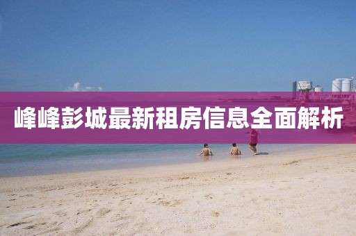 峰峰彭城最新租房信息全面解析