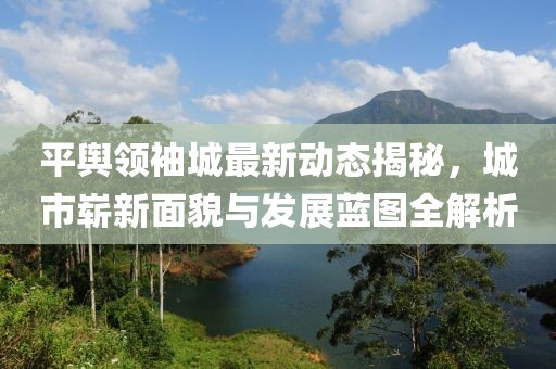 平舆领袖城最新动态揭秘，城市崭新面貌与发展蓝图全解析