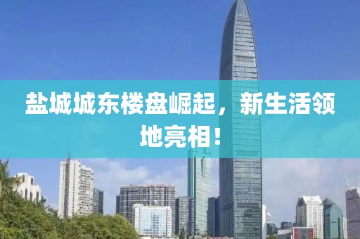 盐城城东楼盘崛起，新生活领地亮相！