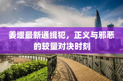 姜堰最新通缉犯，正义与邪恶的较量对决时刻