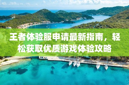 王者体验服申请最新指南，轻松获取优质游戏体验攻略