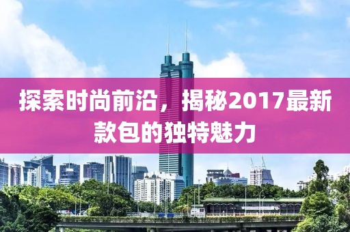 探索时尚前沿，揭秘2017最新款包的独特魅力