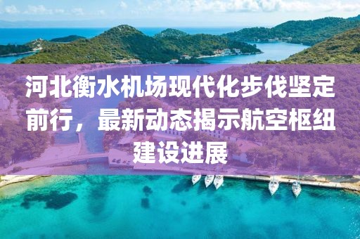 河北衡水机场现代化步伐坚定前行，最新动态揭示航空枢纽建设进展