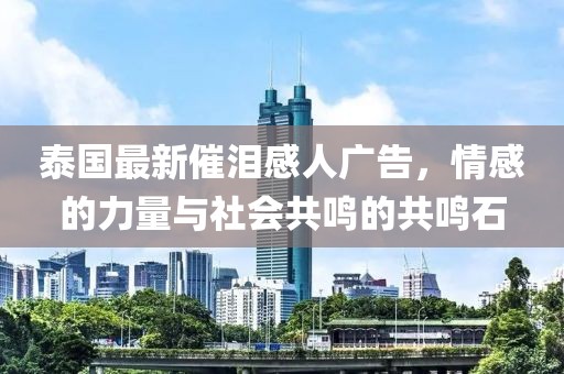 泰国最新催泪感人广告，情感的力量与社会共鸣的共鸣石